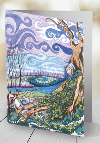 The Sleeping Cailleach - card