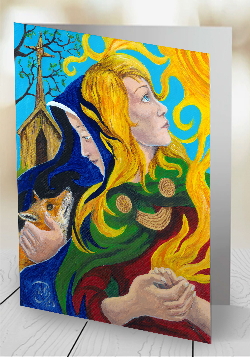 St Brigid - Brigid - card