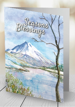 Errigal in winter - card