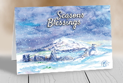 Sliabh na Caillí (in the snow) - card
