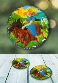 Áine - slate coaster
