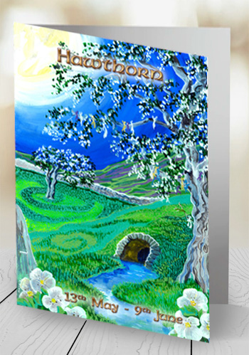 Hawthorn (Sceach Gheal) - card