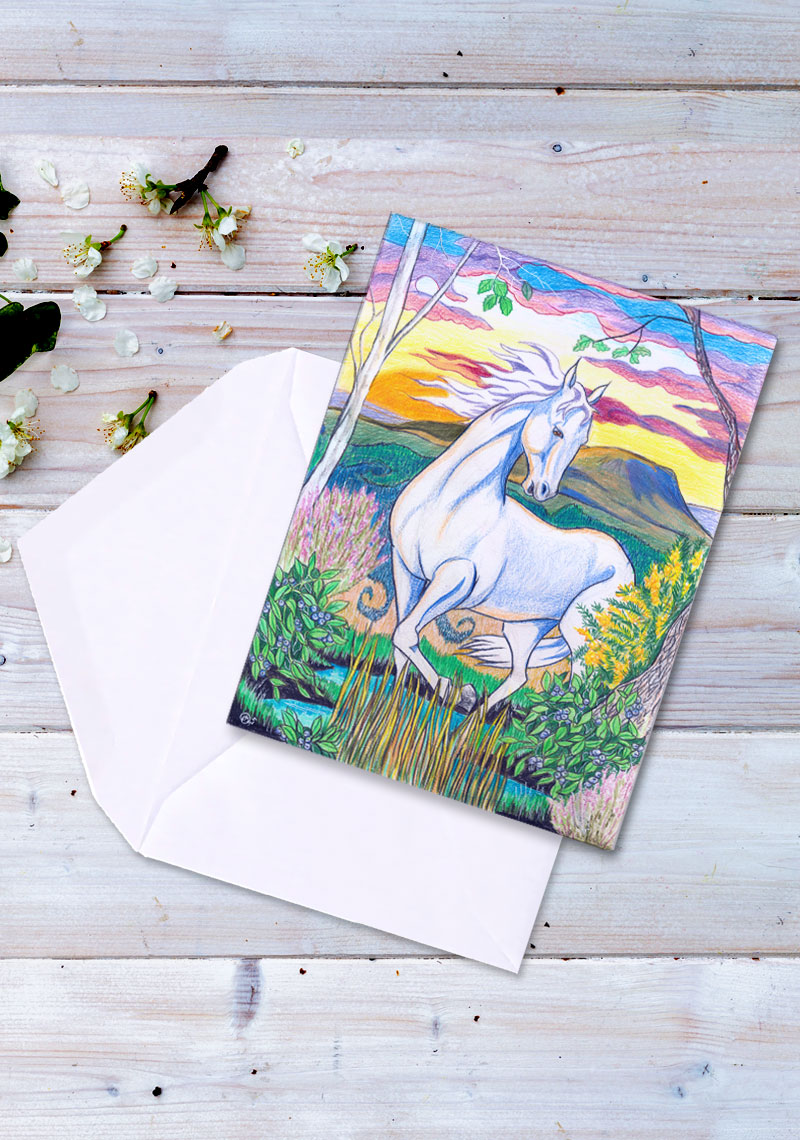 The Speaking horse of Benaughlin - card