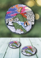 Cailleach Chair - slate coaster