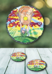 Knowth - slate coaster