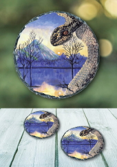 The Snake - slate coaster
