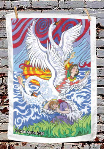 The Children of Lir II - tea towel